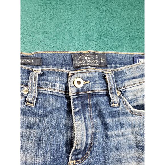 Lucky Brand Jeans Size 2 Womens Blue Stretch Medium Wash Mid Rise Sweet Straight - Picture 6 of 13